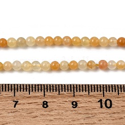 Natürlichen Topas Jade Perlen Stränge&nbsp;G-Z116-A12-3mm