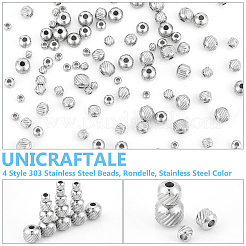 120 pz 4 perline in acciaio inossidabile 303&nbsp;STAS-UN0055-37