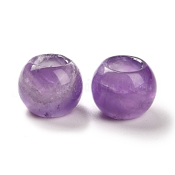 Natürliche Amethyst europäischen Perlen&nbsp;G-R488-01Q