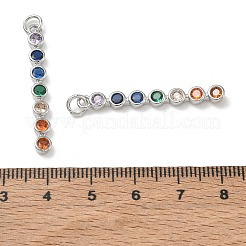 Pendentifs en laiton avec zircon cubique micro pavé&nbsp;CU-CBA6E4E-17P