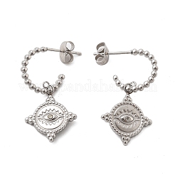 Boucles d'oreilles pendantes en acier inoxydable 304&nbsp;EJEW-F354-03P