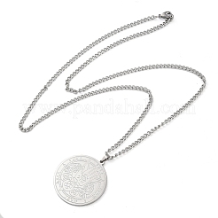 Collane con ciondolo a catena in acciaio inossidabile 304 anti-ossidazione&nbsp;NJEW-H034-06P