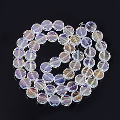 Chapelets de perles en verre électroplaqué&nbsp;EGLA-S176-6A-A01