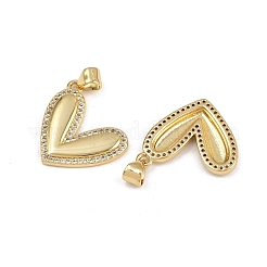 Pendentifs avec zircon cubiques à micro-pavés en laiton&nbsp;ZIRC-I367-07G-12