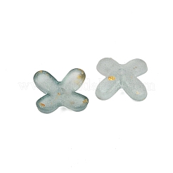 Tapas de abalorios acrílicas con enlaces de metal&nbsp;LS-OACR-G044-01H