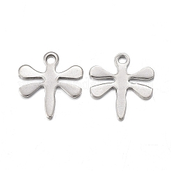 Anlaufgeschützte Charms aus Edelstahl 201&nbsp;STAS-F255-007P