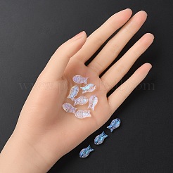 35pcs transparente sprühlackierte Glasperlen&nbsp;GLAA-YW0001-69A