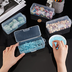 Boîtes de rangement en plastique transparent&nbsp;LS-CON-WH0094-35B