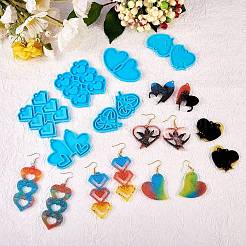6 stücke diy anhänger silikonformen&nbsp;DIY-SZ0006-45