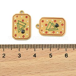 304 Edelstahl-Emaille-Anhänger&nbsp;STAS-H251-03B-03