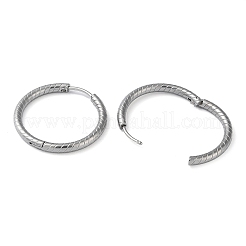 Pendientes de aro huggie de acero inoxidable 304 que no se deslustran&nbsp;LS-EJEW-H111-01G-P