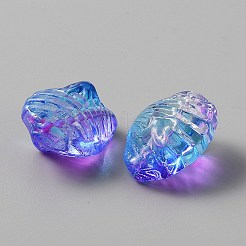Transparente handgemachte Bunte Malerei Perlen&nbsp;LAMP-CJC0012-03B