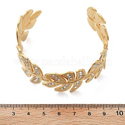 Ionenplattierung (IP) 304 Edelstahl-Manschettenarmbänder für Frauen&nbsp;BJEW-A026-02G