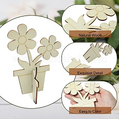 Rebanadas de madera en blanco sin terminar para pintar artes.&nbsp;WOOD-CJC0011-16C