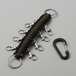 Leichtmetall-Kletterkarabiner und Drehverschlüsse&nbsp;LS-KEYC-WH0027-97B