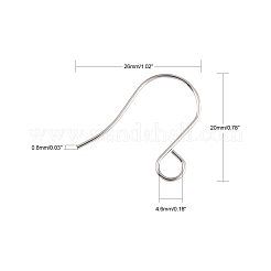 Ganchos para pendientes franceses de acero inoxidable 316 resistentes al deslustre&nbsp;JX138A