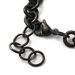 Bracelets à chaîne rolo en acier inoxydable 304 avec placage ionique (IP)&nbsp;BJEW-F433-01B