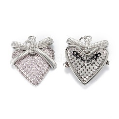 Ottone micro spianare pendenti zirconi&nbsp;ZIRC-G170-18P
