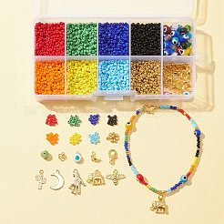 Fai da te il kit per la creazione di collane con braccialetto malocchio&nbsp;DIY-FS0004-28