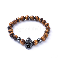 Braccialetti di perline elasticizzati con pietre preziose naturali&nbsp;BJEW-JB05174