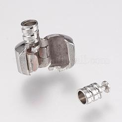 Messing europäischen clip verschlüsse&nbsp;KK-G314-03P