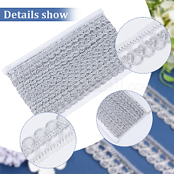 Ruban de dentelle en forme de coquille en polyester&nbsp;OCOR-WH0078-108B