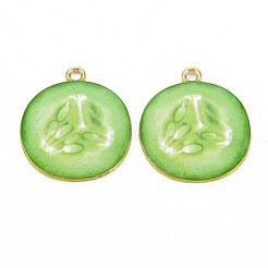 Or lumière pendentifs en émail d'alliage&nbsp;ENAM-S126-120