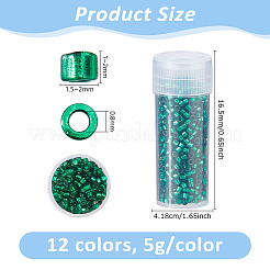 Perline cilindriche in vetro da 80 g&nbsp;SEED-DC0001-23