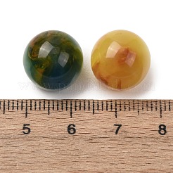 Zweifarbige Cabochons aus Harz und Glitzerpulver&nbsp;RESI-K033-09