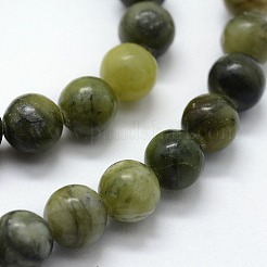 Natürliche chinesische Jadeperlenstränge aus dem Süden&nbsp;G-I199-07-8mm
