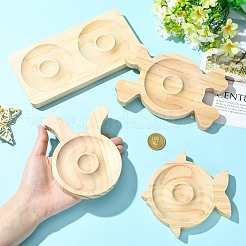 4 Stück 4 Stile Holz-Armband-Ausstellungstabletts&nbsp;BDIS-CJ0001-01