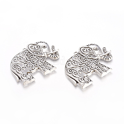 Gros pendentifs en alliage de style tibétain&nbsp;LS-TIBEP-29-AS-LF