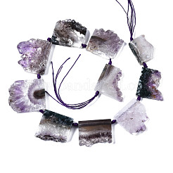 Natürliche druzy Amethyst Perlen Stränge&nbsp;G-T133-14