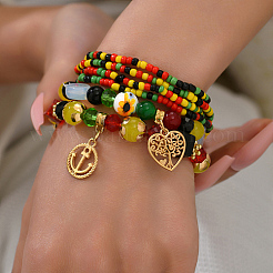 6 Stück stapelbare Armbandsets im 6-Stil&nbsp;WS7366