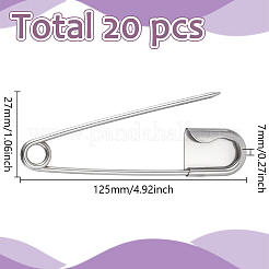 20 x BroschenZubehör aus Eisen mit Sicherheitsnadeln.&nbsp;IFIN-AR0001-45