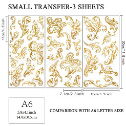 3 feuilles 3 styles d'autocollants décoratifs imperméables en pvc&nbsp;DIY-WH0404-357