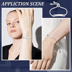 DIY Blanko Rechteck Glieder Schieber Armband Bausatz&nbsp;STAS-UN0039-30