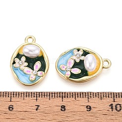 Anhänger aus Strass-Emaille mit Gestellbeschichtung&nbsp;ENAM-N065-09KCG