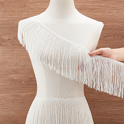 10 Yard Polyester-Quasten-Spitzenbänder&nbsp;OCOR-WH0045-23B-01