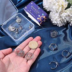 16 stücke 4 arten 304 edelstahl offene manschette ring komponenten&nbsp;STAS-SC0020-86