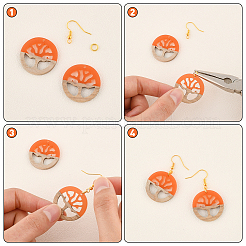 Kits de fabrication de boucles d'oreilles bricolage&nbsp;DIY-OC0005-12
