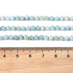 Larimar Naturperlen Stränge&nbsp;G-K376-A03-4mm