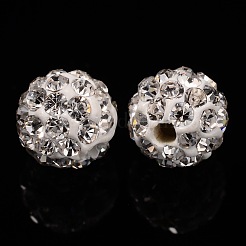 Polymer Ton Strass Perlen&nbsp;RB-A053-6mm-01