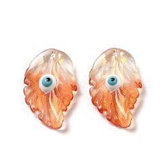 Transparentes Glas mit Emaille-Anhängern&nbsp;GLAA-G108-03