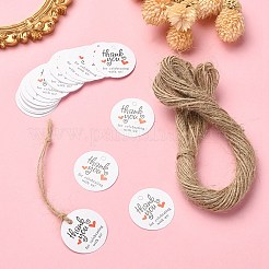 100 runde Geschenkanhänger zum Aufhängen aus Papier mit Thanksgiving-Thema&nbsp;CDIS-YW0001-10B