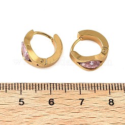 Orecchini a cerchio in acciaio inossidabile 304&nbsp;EJEW-P309-03G