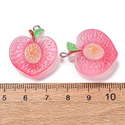 Pendentifs en résine opaque imitant des aliments&nbsp;RE-CBA49A8-04H