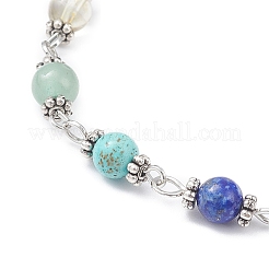 Chakra-Wünschelpendel mit natürlichen und synthetischen Edelsteinen&nbsp;PALLOY-JF02089
