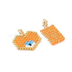 2 pièce de perles de rocaille en verre Miyuki faites à la main&nbsp;PALLOY-MZ00607-03