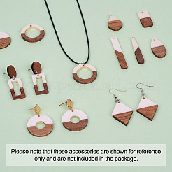 Pendentifs en résine & en bois&nbsp;RESI-TA0001-11